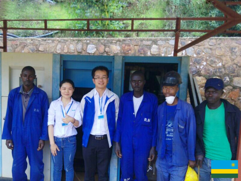 DENAIR 110KW&132kw Compresor de tornillo para Minería en Ruanda